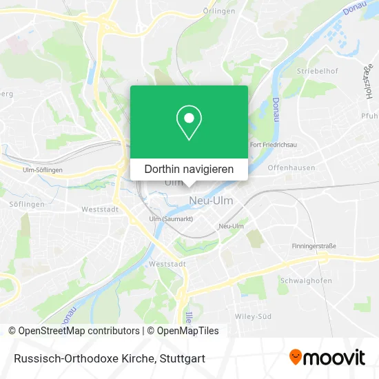 Russisch-Orthodoxe Kirche Karte