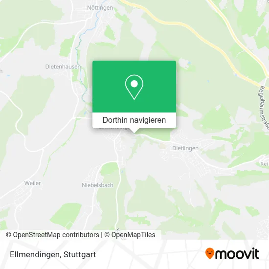 Ellmendingen Karte