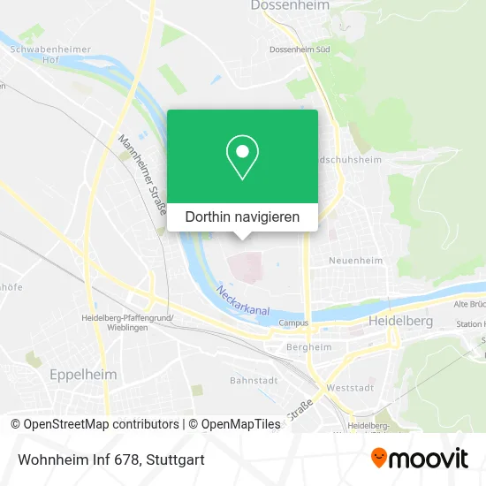 Wohnheim Inf 678 Karte