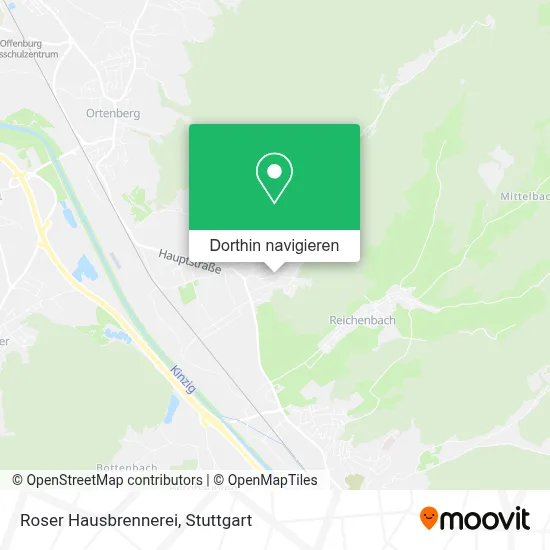 Roser Hausbrennerei Karte