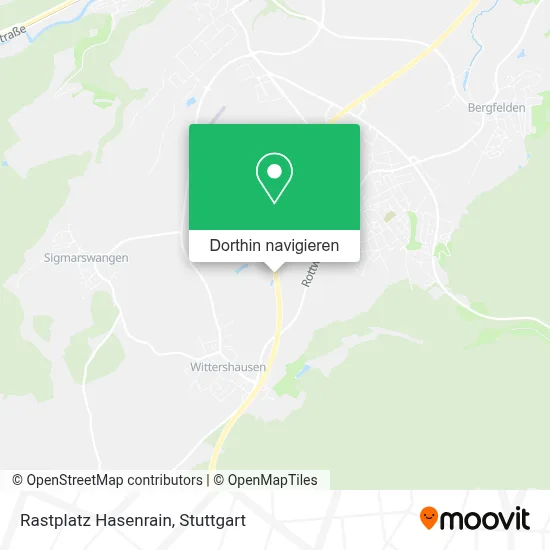 Rastplatz Hasenrain Karte