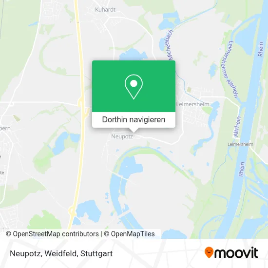 Neupotz, Weidfeld Karte