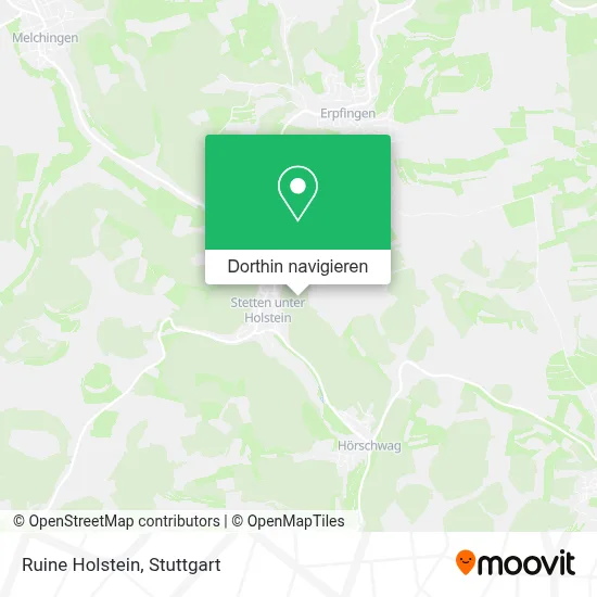 Ruine Holstein Karte