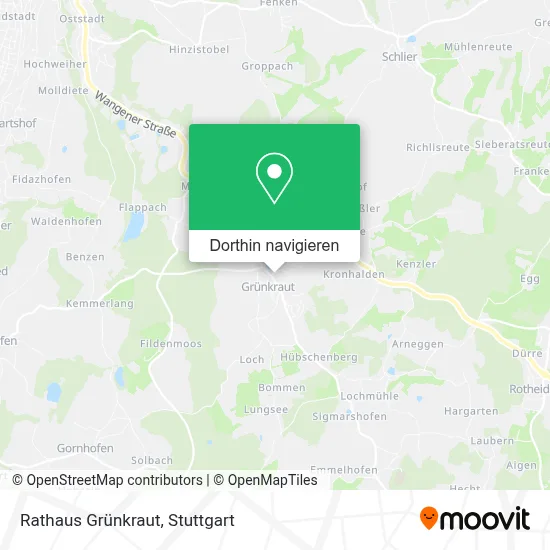 Rathaus Grünkraut Karte