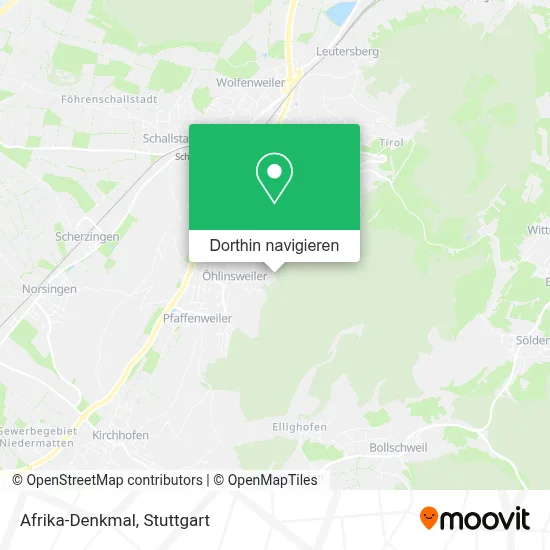 Afrika-Denkmal Karte