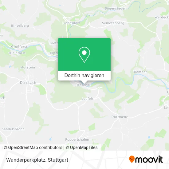 Wanderparkplatz Karte