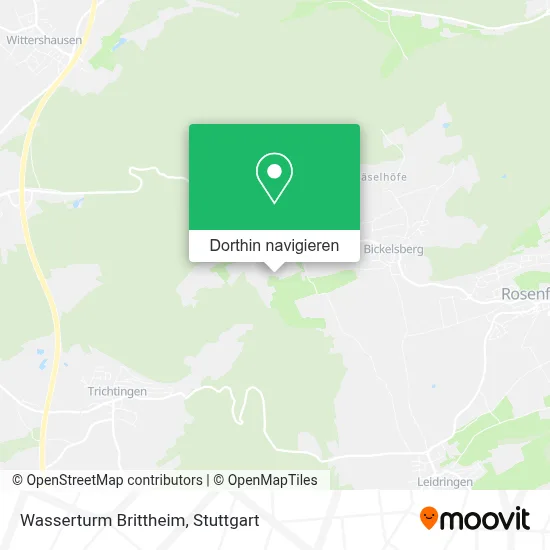 Wasserturm Brittheim Karte