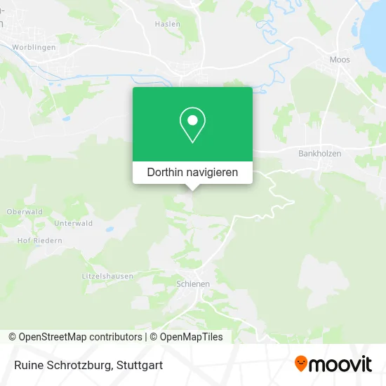 Ruine Schrotzburg Karte