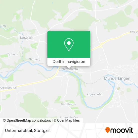 Untermarchtal Karte