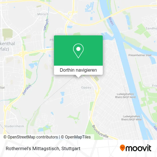 Rothermel's Mittagstisch Karte