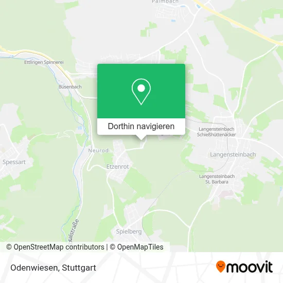 Odenwiesen Karte