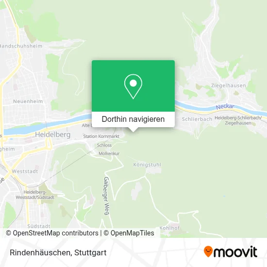 Rindenhäuschen Karte