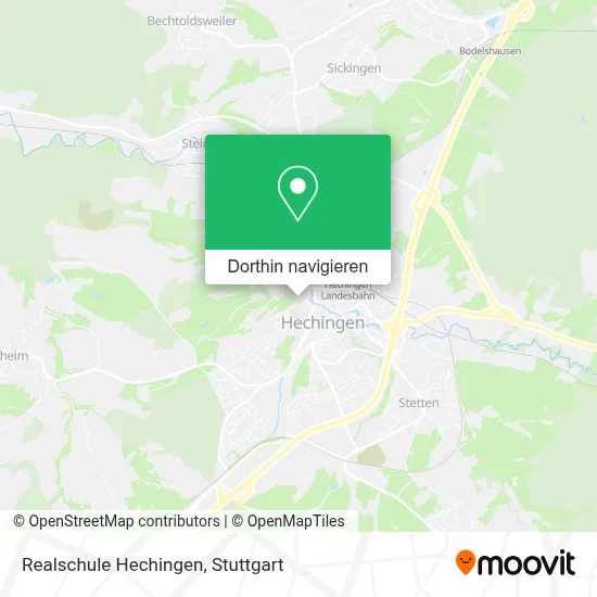 Realschule Hechingen Karte