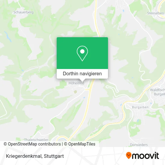 Kriegerdenkmal Karte