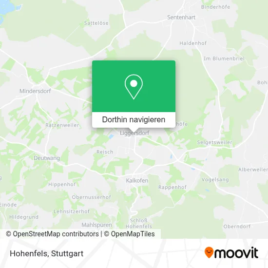 Hohenfels Karte