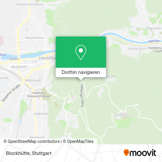 Blockhütte Karte