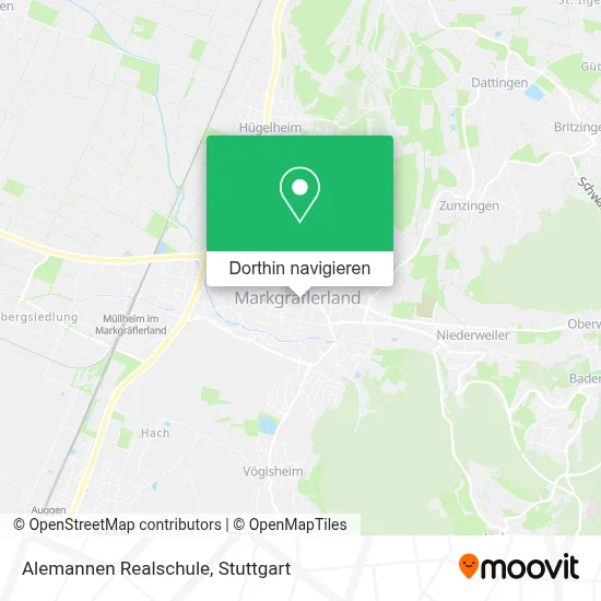 Alemannen Realschule Karte