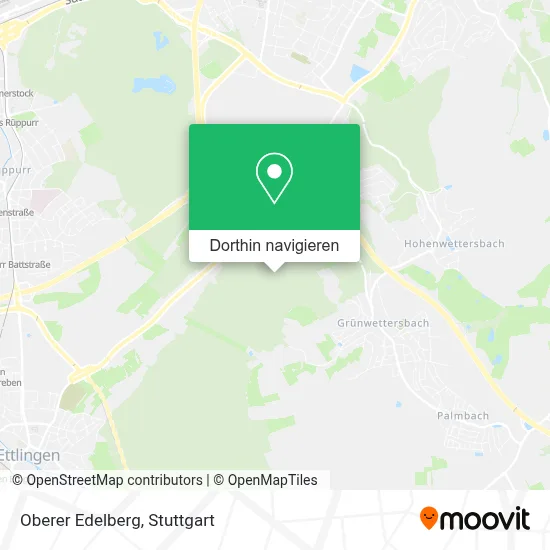 Oberer Edelberg Karte
