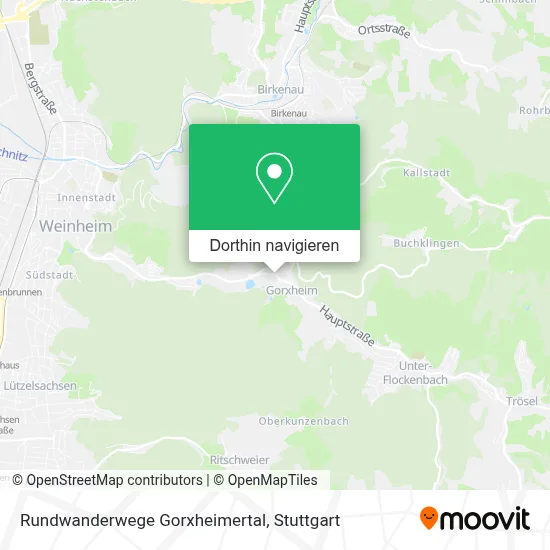 Rundwanderwege Gorxheimertal Karte