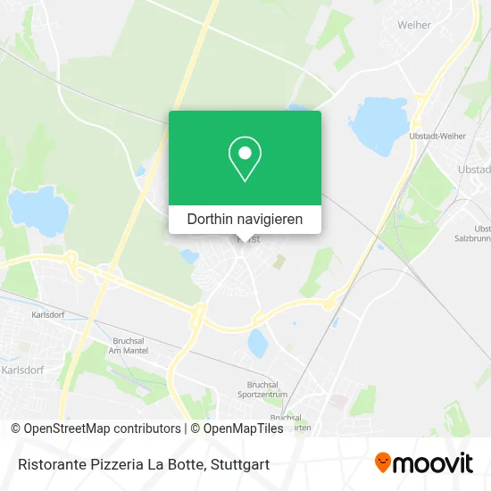 Ristorante Pizzeria La Botte Karte