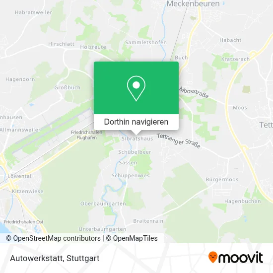 Autowerkstatt Karte