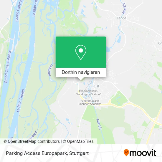 Parking Access Europapark Karte