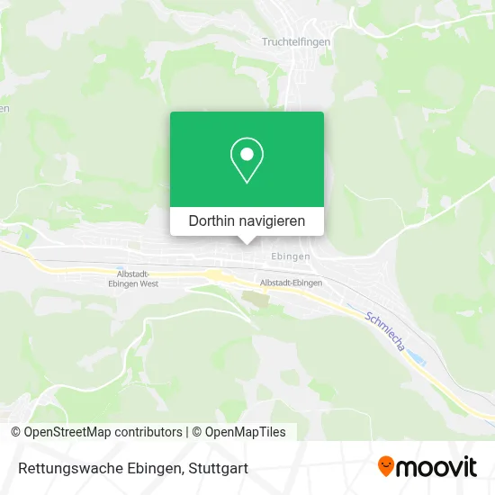 Rettungswache Ebingen Karte
