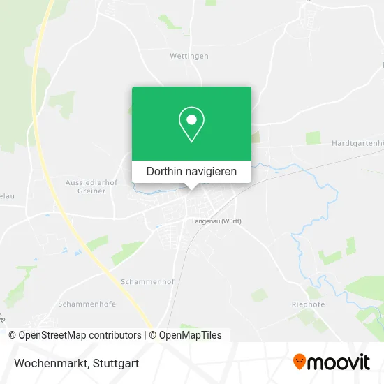 Wochenmarkt Karte