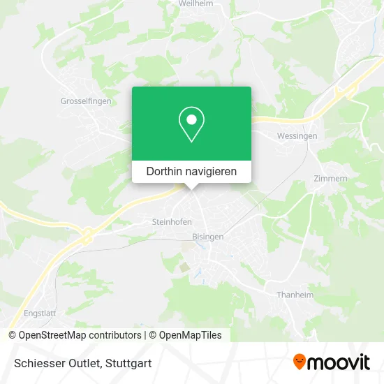 Schiesser Outlet Karte
