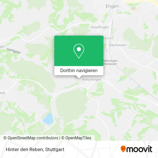 Hinter den Reben Karte