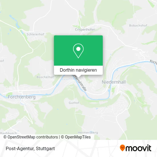 Post-Agentur Karte