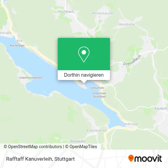 Rafftaff Kanuverleih Karte