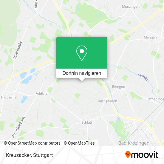 Kreuzacker Karte