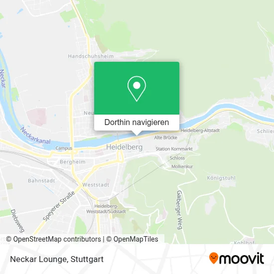 Neckar Lounge Karte