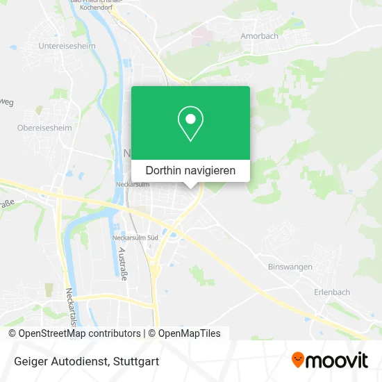 Geiger Autodienst Karte
