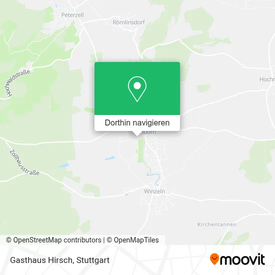Gasthaus Hirsch Karte