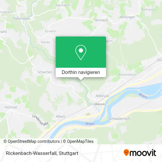Rickenbach-Wasserfall Karte