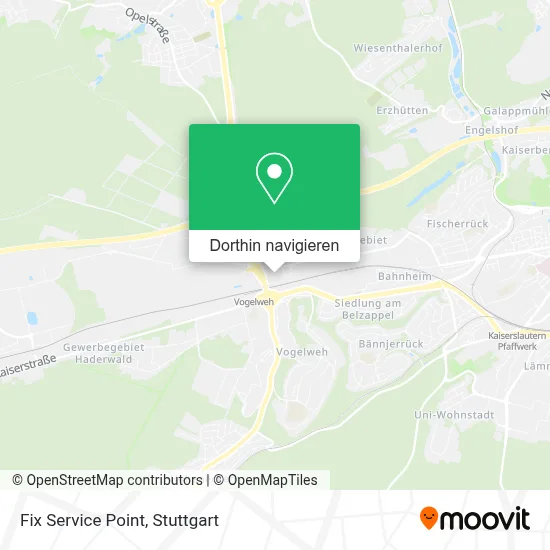 Fix Service Point Karte
