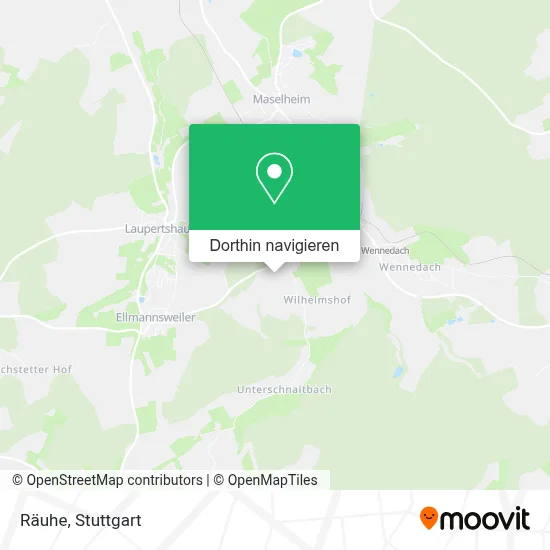 Räuhe Karte