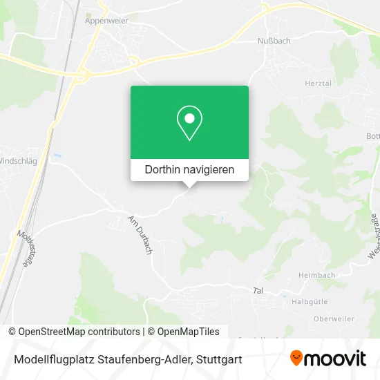 Modellflugplatz Staufenberg-Adler Karte