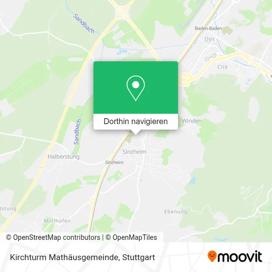 Kirchturm Mathäusgemeinde Karte
