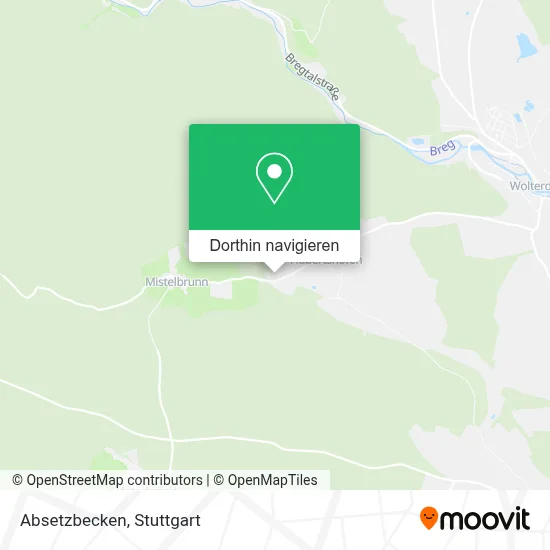Absetzbecken Karte