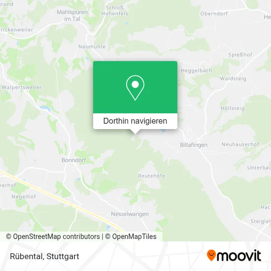 Rübental Karte