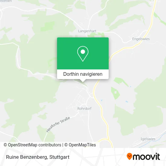 Ruine Benzenberg Karte