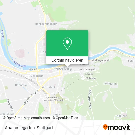 Anatomiegarten Karte