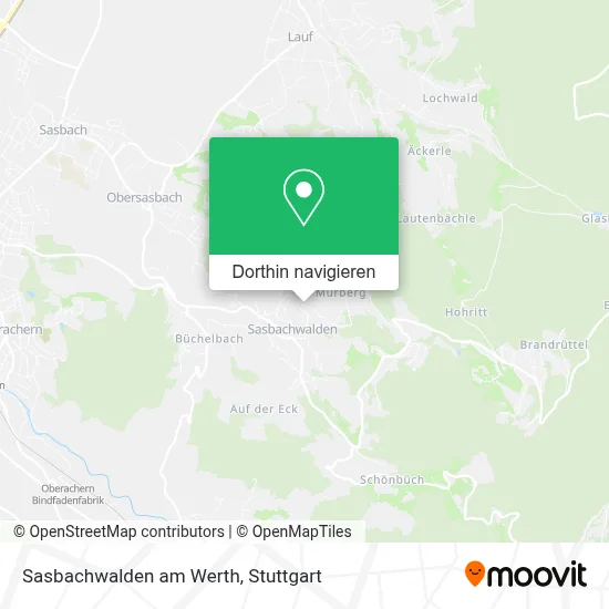 Sasbachwalden am Werth Karte