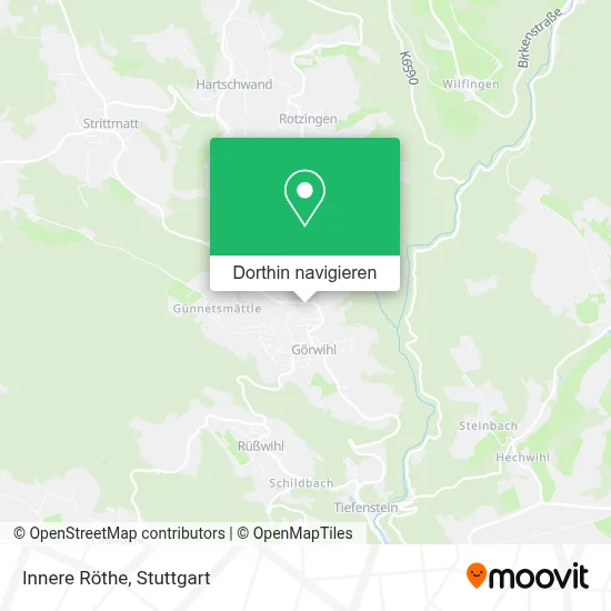 Innere Röthe Karte