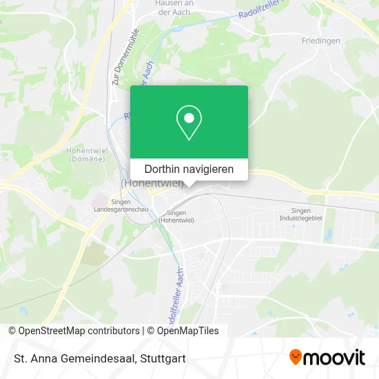 St. Anna Gemeindesaal Karte
