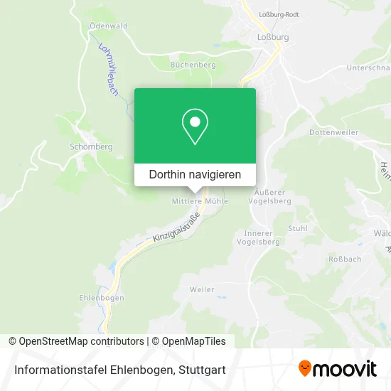 Informationstafel Ehlenbogen Karte