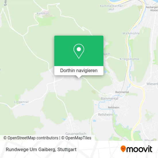 Rundwege Um Gaiberg Karte